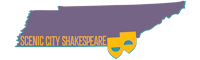the logo for second city shakespeare